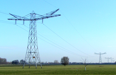 Hoogspanningslijn Maas en Waal